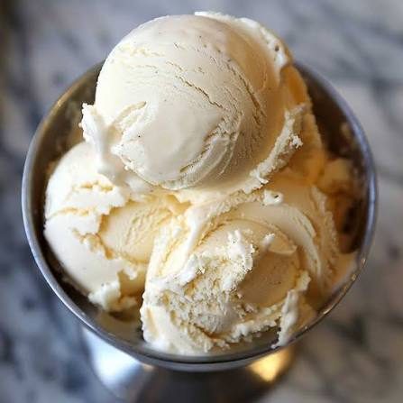 Glace à la vanille